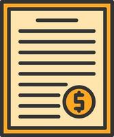 Invoice Vector Icon Design