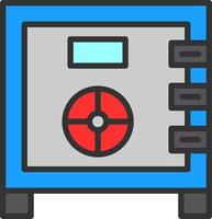 diseño de icono de vector de caja fuerte