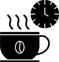 diseño de icono de vector de pausa para el café