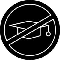 No Education Vector Icon Design