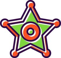 diseño de icono de vector de insignia de sheriff