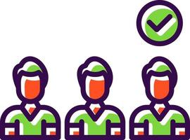 Selection Process Vector Icon Design