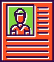 Personal Profile Vector Icon Design