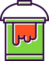 Paint Bucket Vector Icon Design