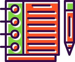 Sketchbook Vector Icon Design