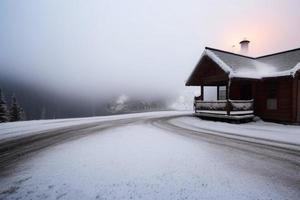 hermoso fondo de invierno con nieve. año nuevo, navidad y otras fiestas, afiche web, tarjeta de felicitación. foto