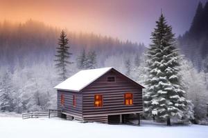 hermoso fondo de invierno con nieve. año nuevo, navidad y otras fiestas, afiche web, tarjeta de felicitación. foto