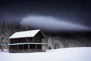 hermoso fondo de invierno con nieve. año nuevo, navidad y otras fiestas, afiche web, tarjeta de felicitación. foto