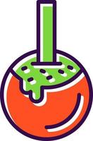 Caramel Apple Vector Icon Design