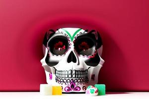 Dia de los Muertos, traditional Mexican cultural festival. Deads day. photo