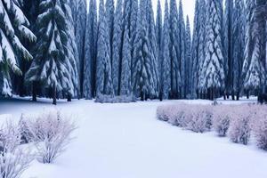 hermoso fondo de invierno con nieve. año nuevo, navidad y otras fiestas, afiche web, tarjeta de felicitación. foto