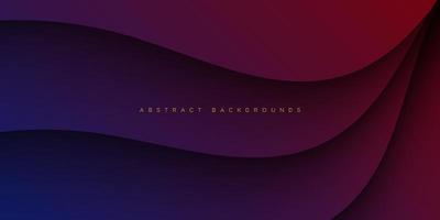 dark purple gradient illustration abstract background with 3d look and simple wave pattern. cool design and luxury.Eps10 vector