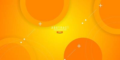 Abstract bright orange gradient illustration background with 3d look and simple pattern. cool design.Eps10 vector