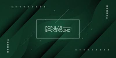 Dark green abstract template for presentation or banner. simple pattern background with shadows combinations. Eps10 vector