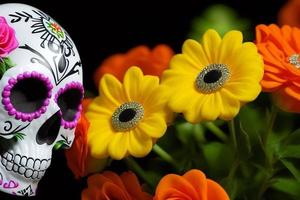 Dia de los Muertos, traditional Mexican cultural festival. Deads day. photo