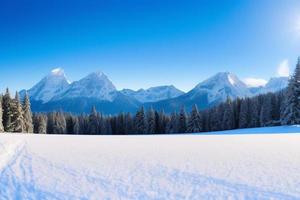 Beautiful winter background with snow. New Year, Christmas and other holidays, web poster, greeting card. photo