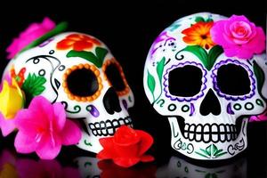 Dia de los Muertos, traditional Mexican cultural festival. Deads day. photo