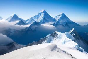 hermoso fondo de invierno con nieve. año nuevo, navidad y otras fiestas, afiche web, tarjeta de felicitación. foto