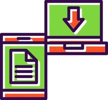 File Transfer Vector Icon Design