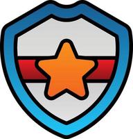 Police Badge Vector Icon Design
