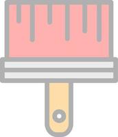 Paint Brush Vector Icon Design