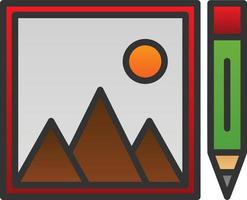 Photo Editing Vector Icon Design