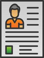Resume Vector Icon Design