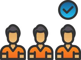 Selection Process Vector Icon Design