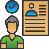 Hired Vector Icon Design