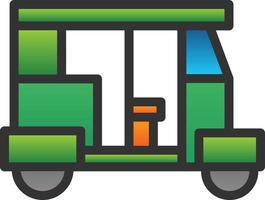 Rickshaw Vector Icon Design