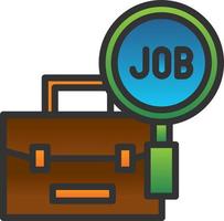 Job Search Vector Icon Design