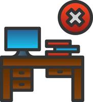 No Work Vector Icon Design