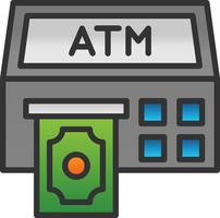 Atm Machine Vector Icon Design