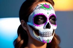 Dia de los Muertos, traditional Mexican cultural festival. Deads day. photo