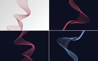 modern wave curve abstract presentation background Pack vector