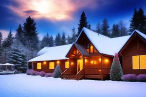 Beautiful winter background with snow. New Year, Christmas and other holidays, web poster, greeting card. photo