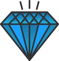 diseño de icono de vector de diamante