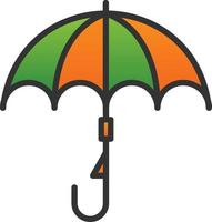 Umbrella Vector Icon Design