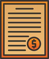 Invoice Vector Icon Design