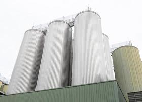 Beer fermentation tank or brewing plant photo