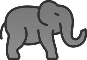 Elephant Vector Icon Design