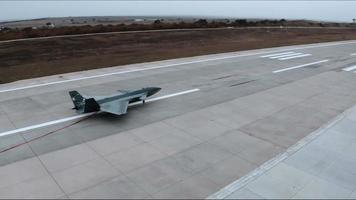 Top view of combat bayraktar kizielma unmanned aerial vehicle photo