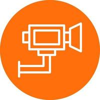 Security Camera Vector Icon Design