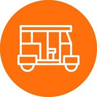 Rickshaw Vector Icon Design