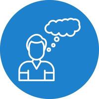 Thinking Vector Icon Design