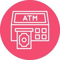 Atm Machine Vector Icon Design