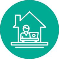 Work From Home Vector Icon Design