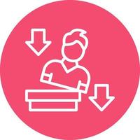 Falling Vector Icon Design
