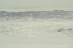 Large waves with foam landscape photo