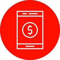 Online Money Vector Icon Design